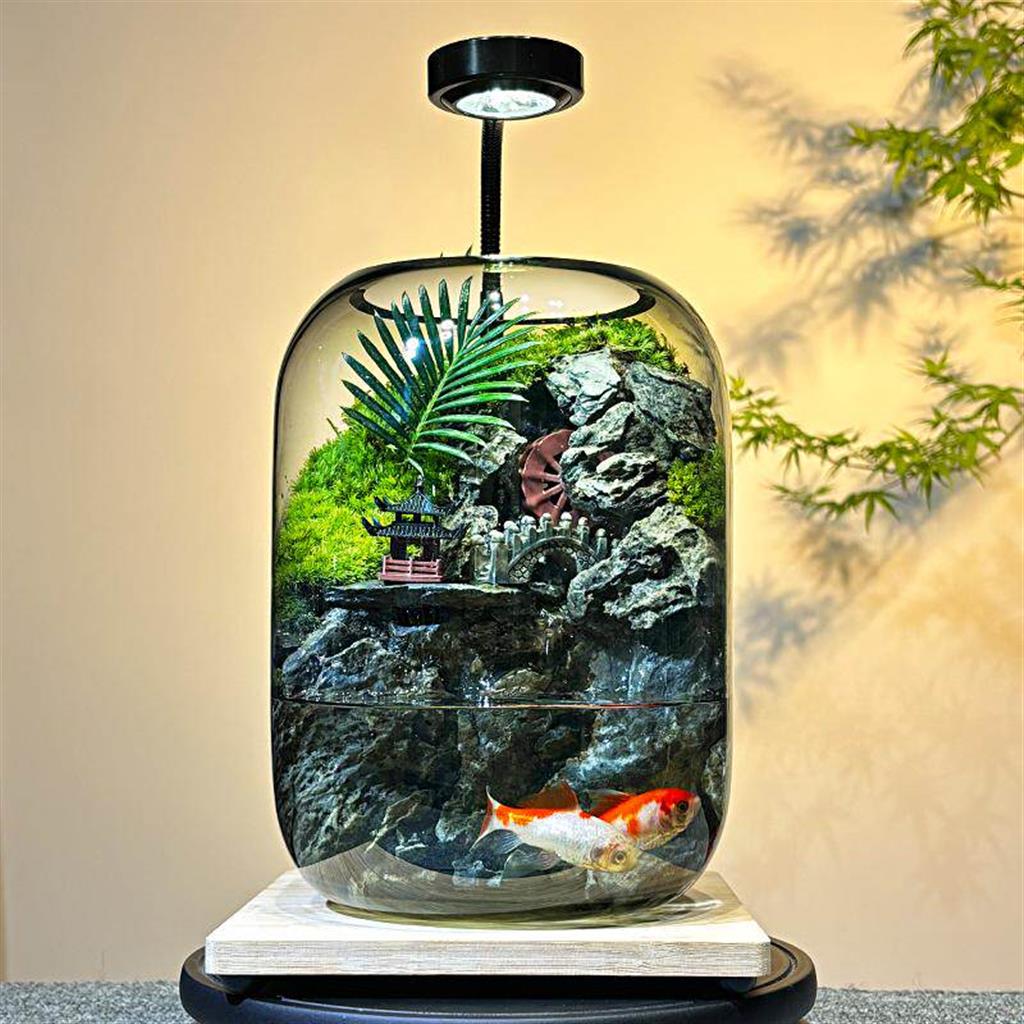 Fortune Terrarium Classic - Handcrafted Glass Miniature Garden with LED Light - Best Seller - Image 3