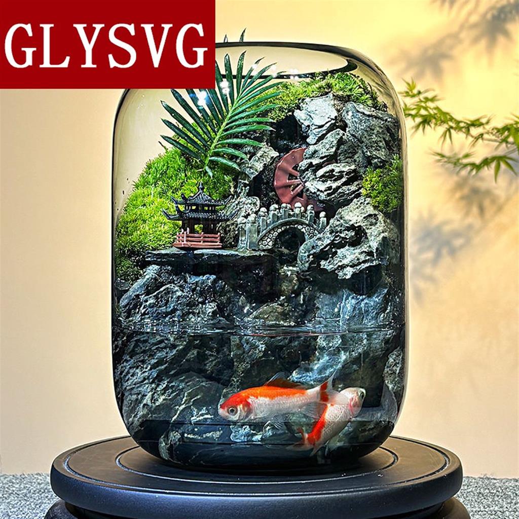 Fortune Terrarium Classic - Handcrafted Glass Miniature Garden with LED Light - Best Seller - Image 9