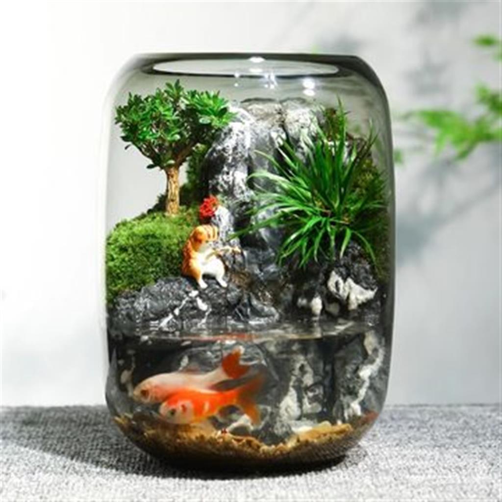 Fortune Terrarium Classic - Handcrafted Glass Miniature Garden with LED Light - Best Seller - Image 5
