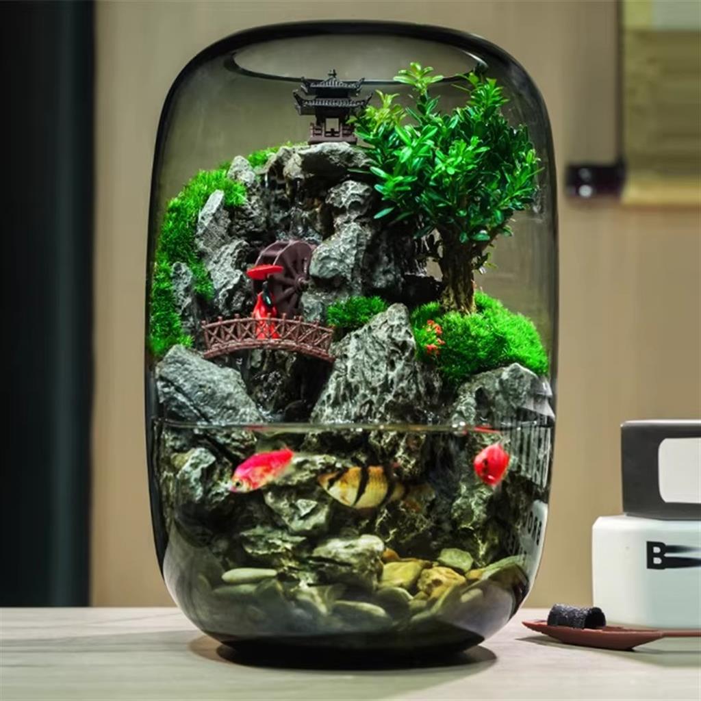 Fortune Terrarium Classic - Handcrafted Glass Miniature Garden with LED Light - Best Seller - Image 6