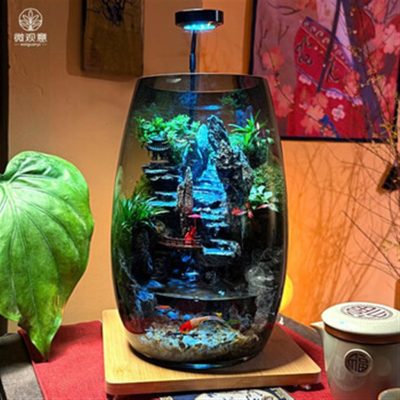 Fortune Terrarium Seasonal Edition - Handcrafted Glass Miniature Garden with LED Light